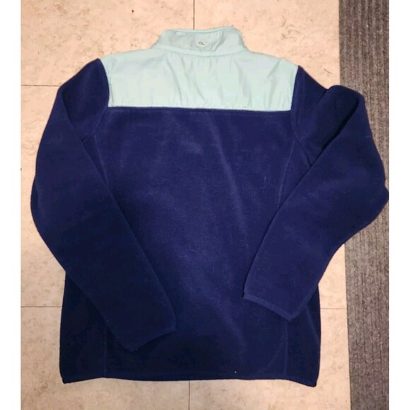 Vineyard Vines Sweatshirt Fleece Mens XS Blue Marthas Fleece Quater Zip Pullover - Picture 12 of 12